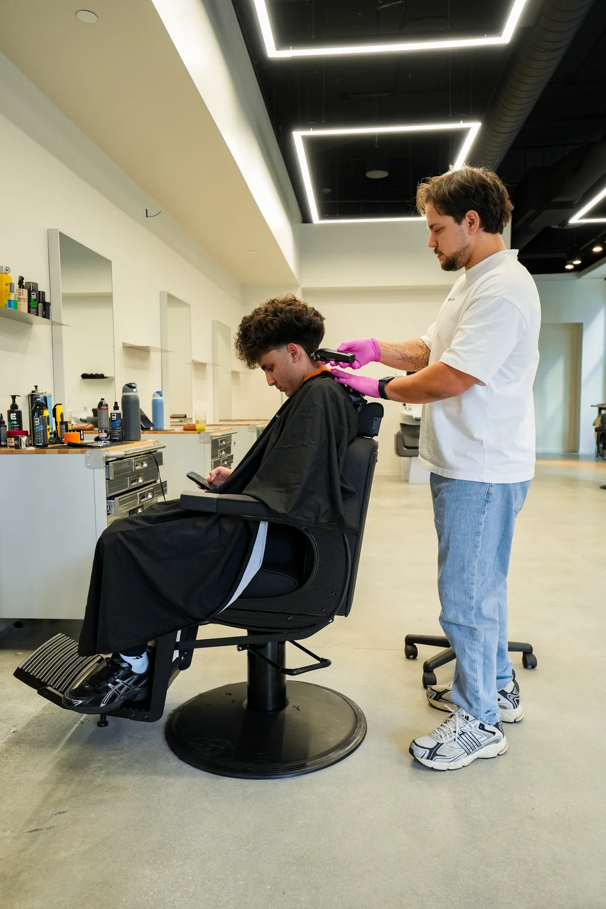 Barbershop session photography